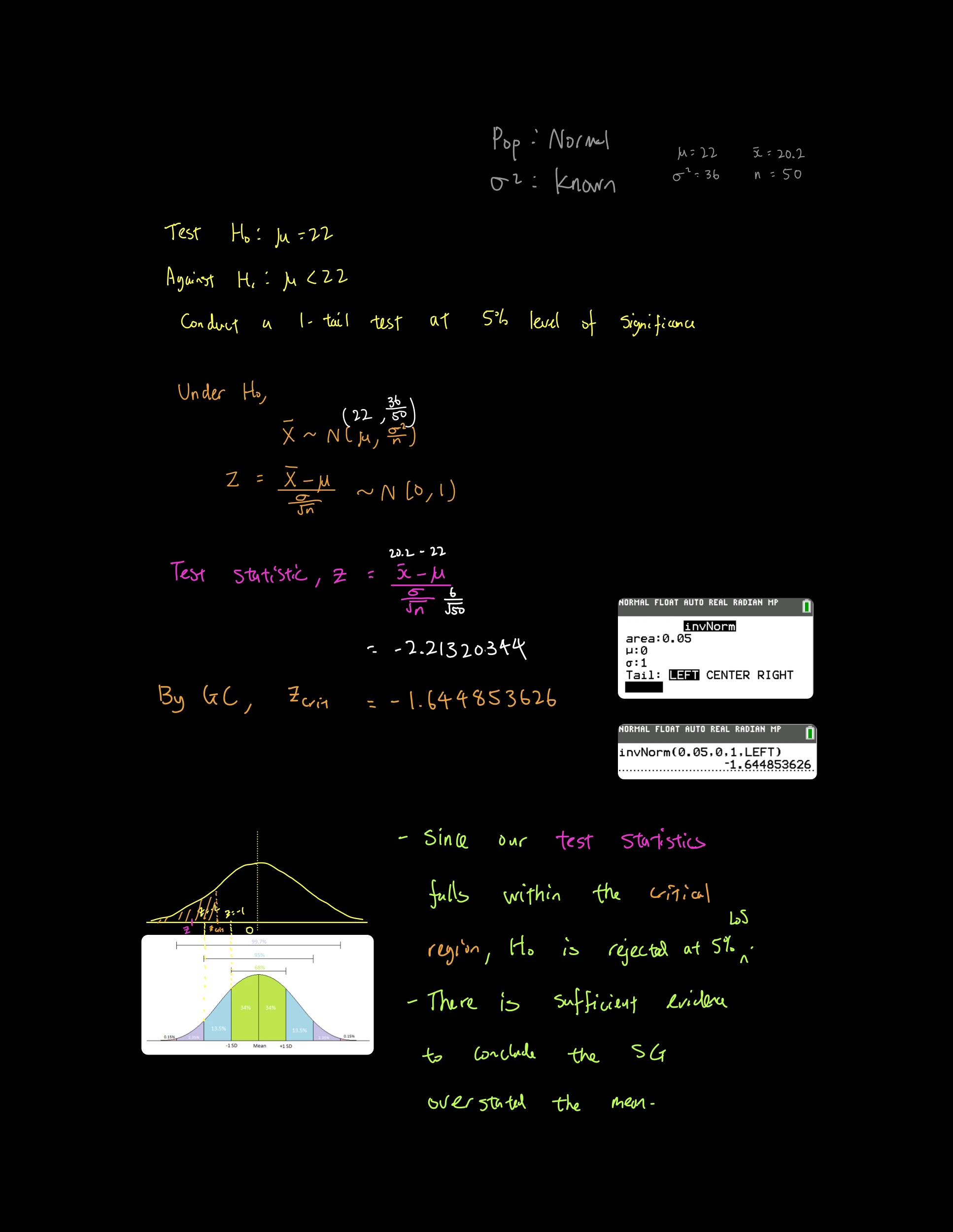 Hypothesis Test Q1 Solutions 1