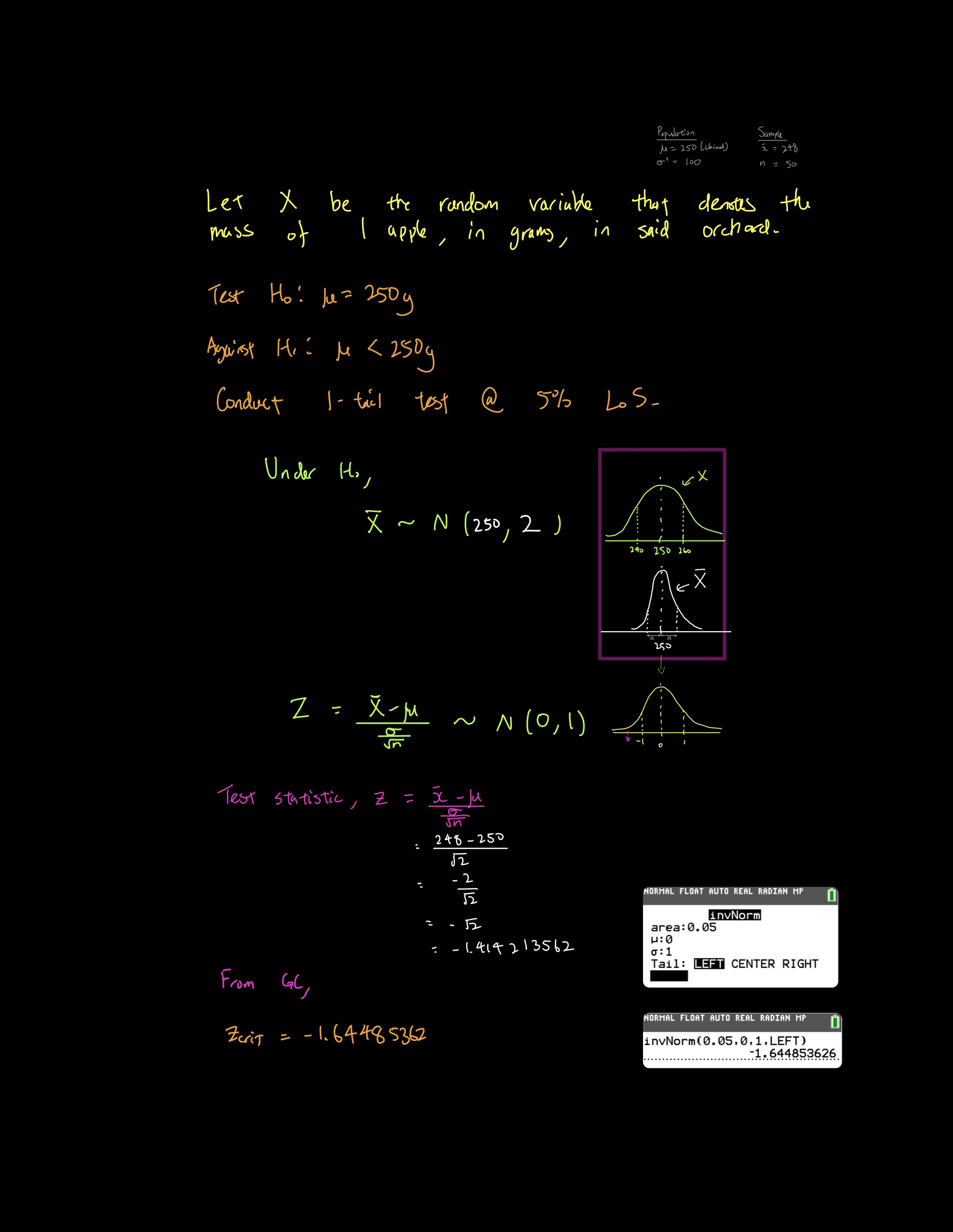 Hypothesis Test Q1 Solutions 1