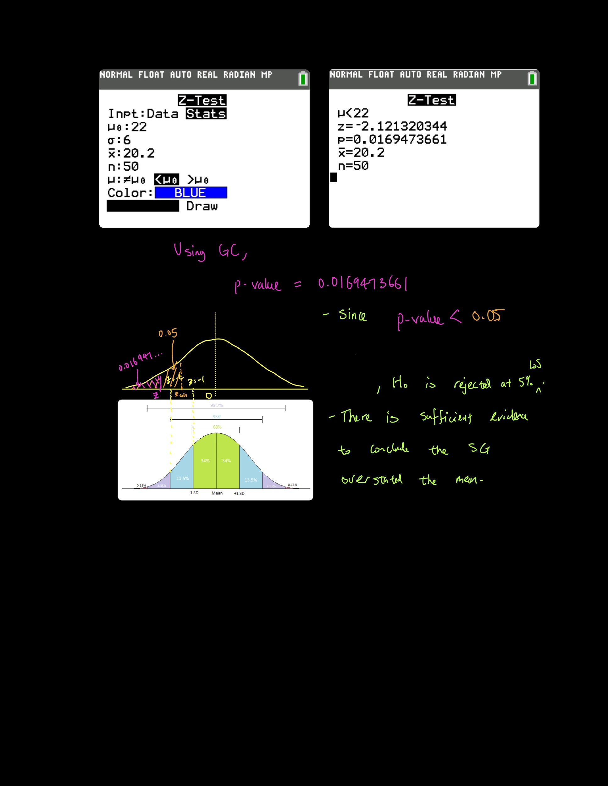 Hypothesis Test Q1 Solutions 2